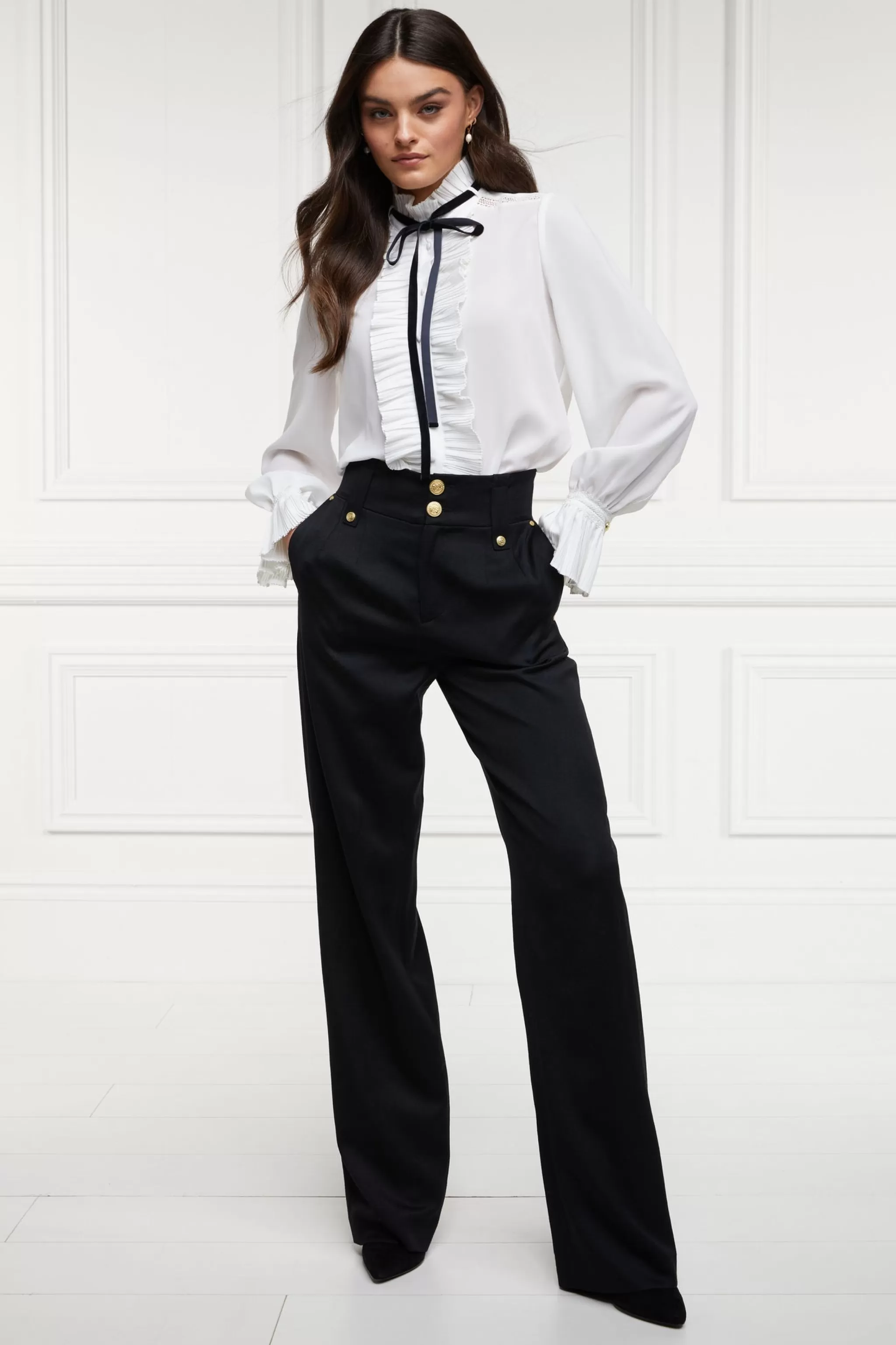 High Waisted Straight Trouser>Holland Cooper New