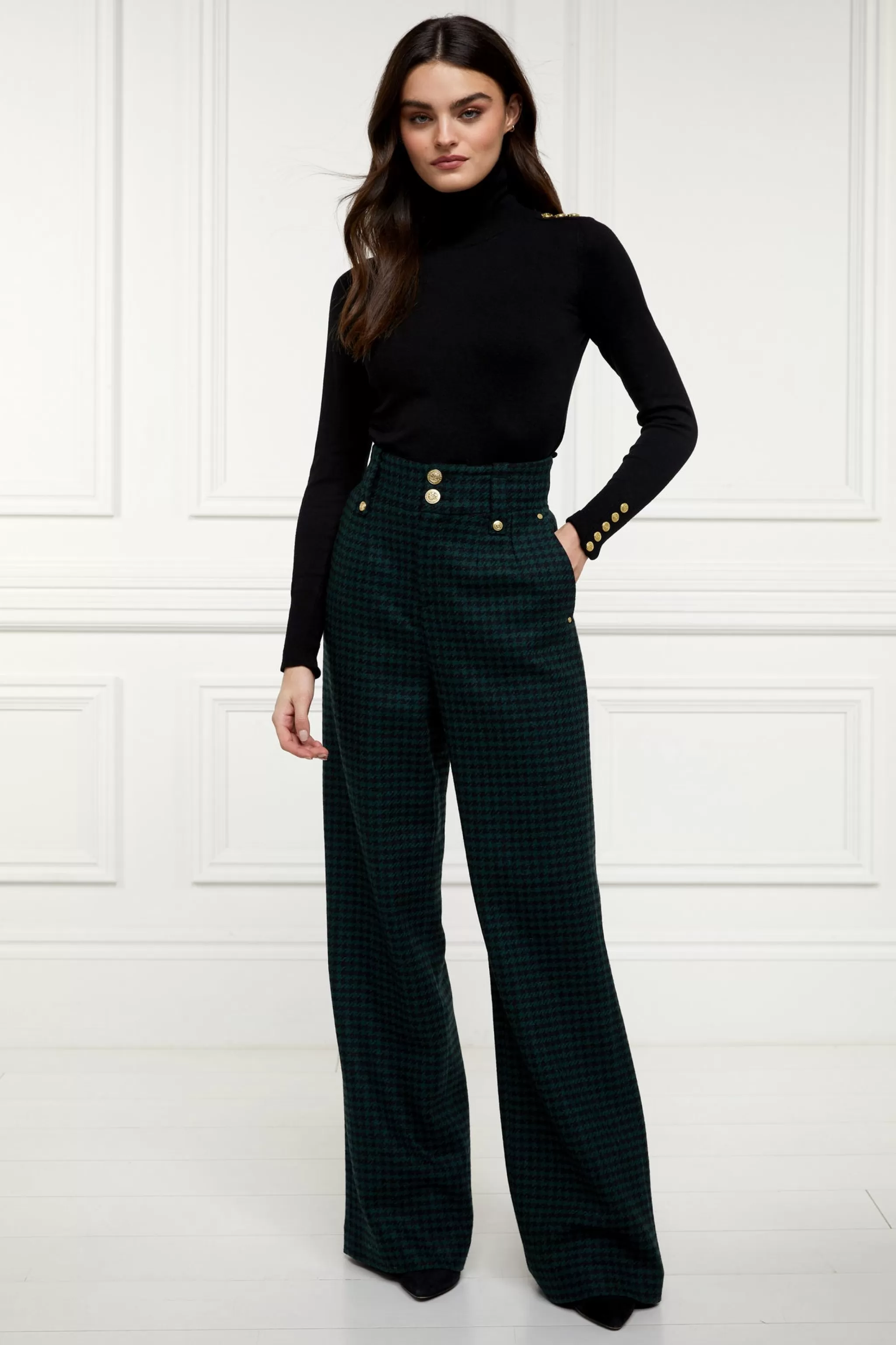 High Waisted Straight Trouser>Holland Cooper Hot