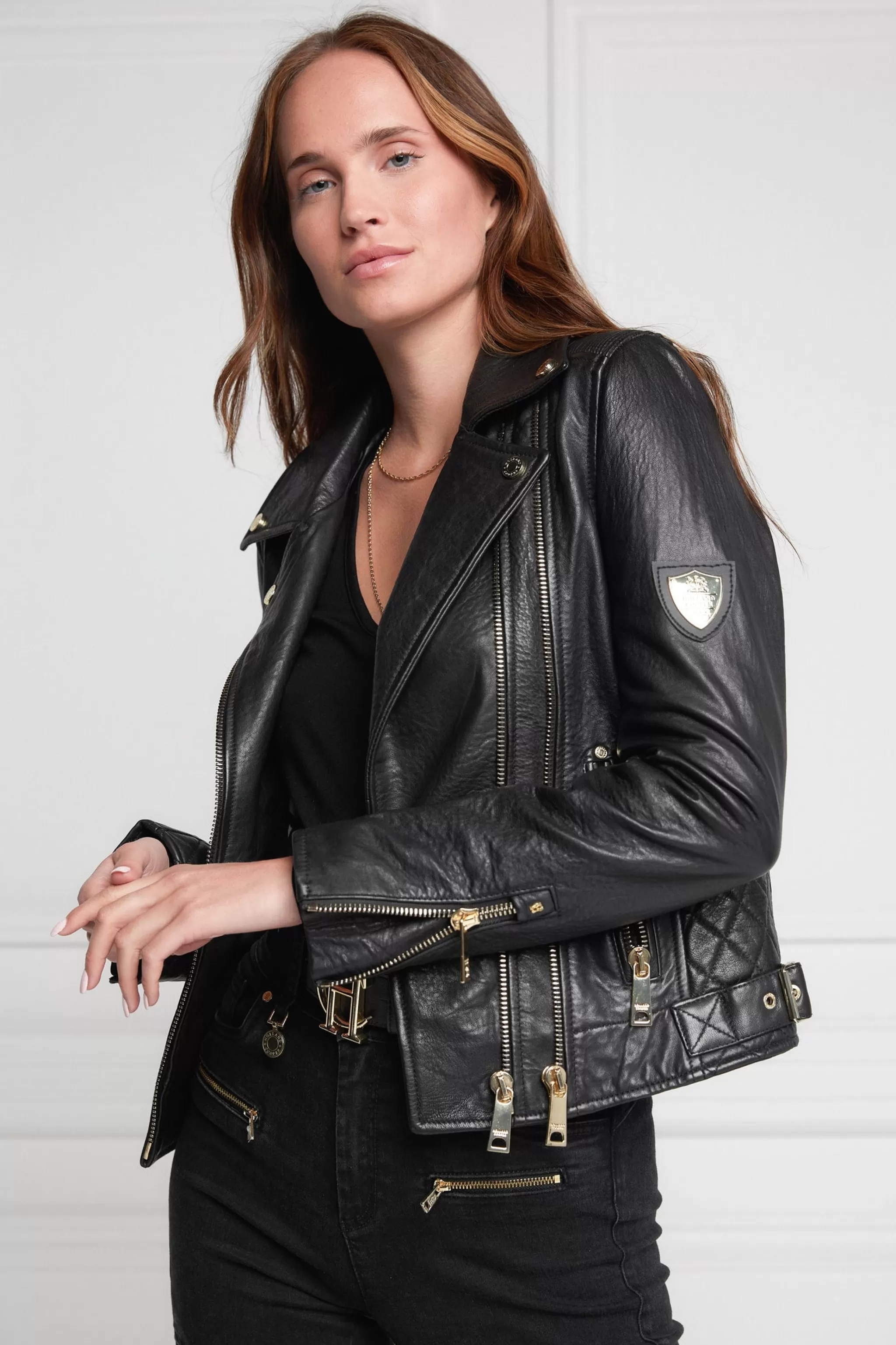 Leather Biker Jacket>Holland Cooper Shop